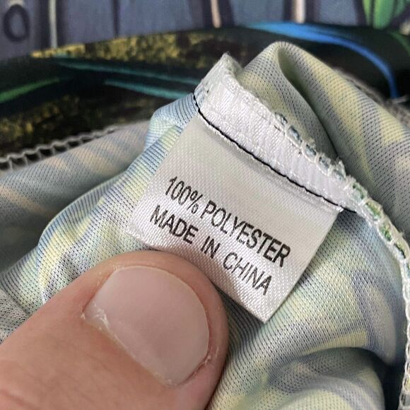 WAZ Shop Boys Shirt Multicolor Full Graphic Print Short Sleeve Size Medium - Picture 8 of 9